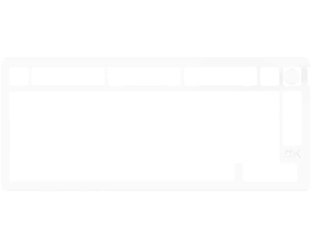 HyperX Alloy Rise 75 Top Plate weiss