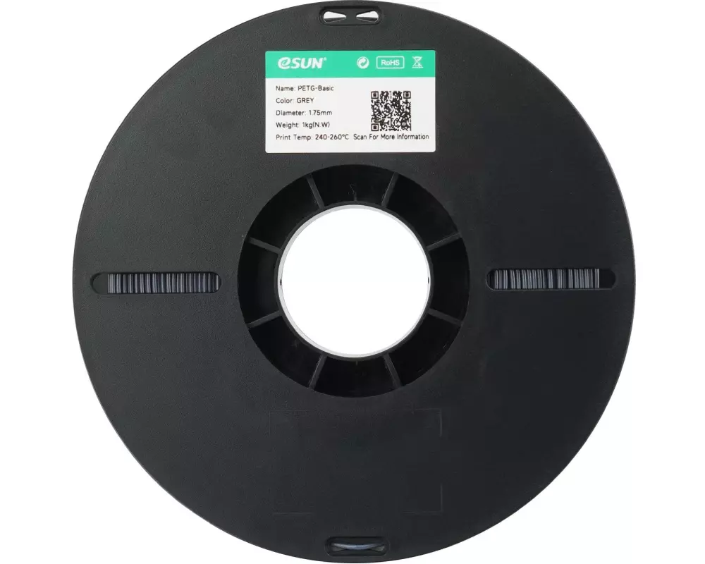 eSun Filament PETG-Basic, Grau 1.75 mm 1 kg