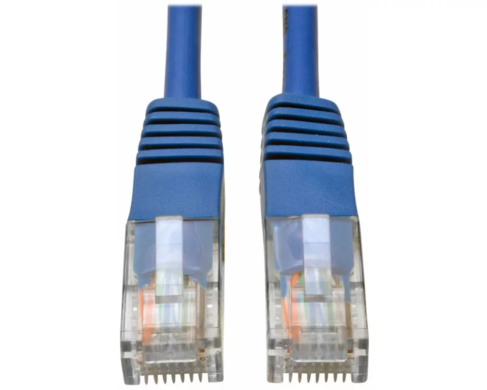 EATON TRIPPLITE Cat5e, 350mHz, Molded, UTP, Ethernet Cable, RJ45, M/M - Blue, 10ft. 3.05m