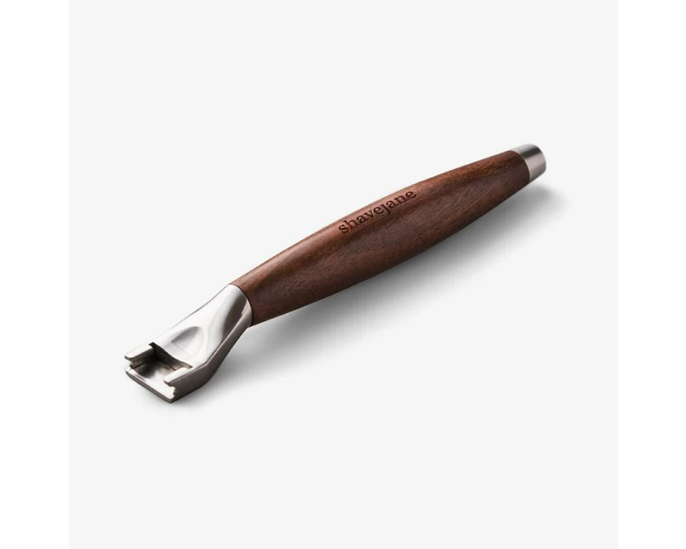 Shavejane Rasiergriff Nussholz