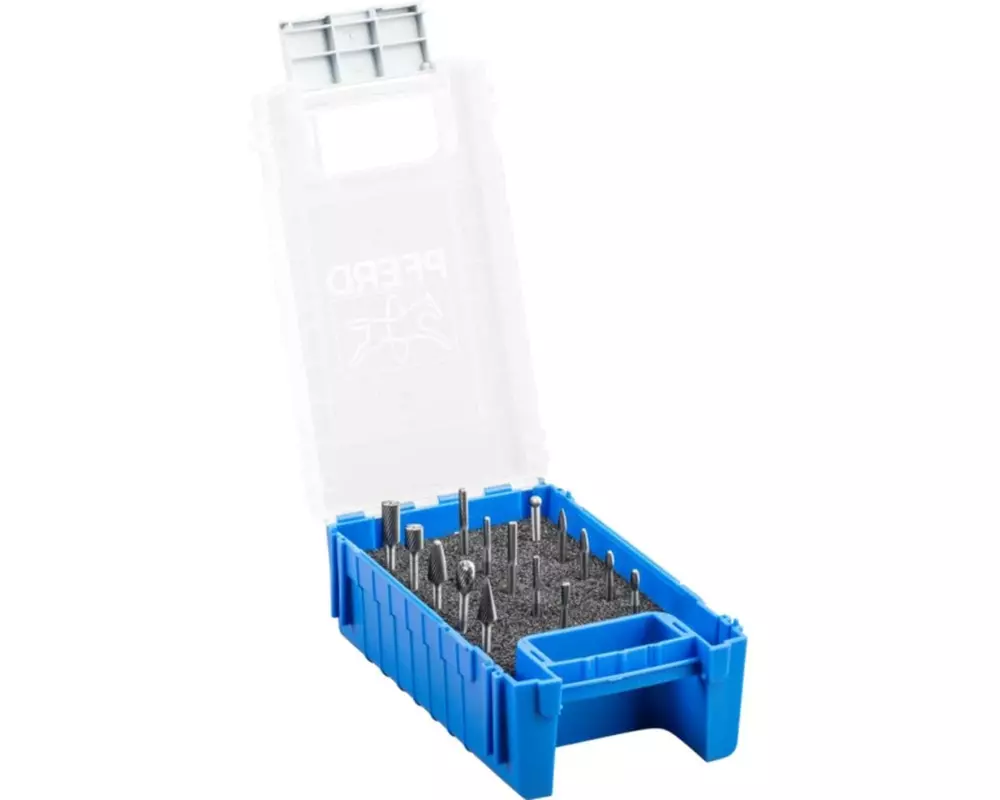 Pferd Hartmetallfrässtifte-Set 15-tlg. Zahnung 5 Schaft-Ø 6 mm