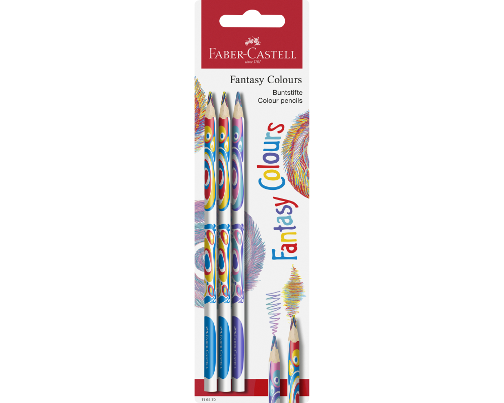 FABER-CASTELL Farbstifte Fantasy Colour 116570 3 Farben