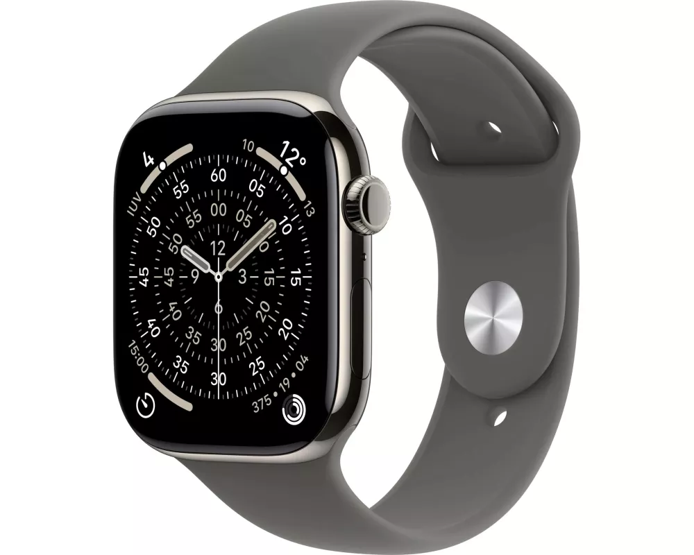 Apple Watch Series 11 42 mm LTE Nat Titanium Stone Grey Sport S/M