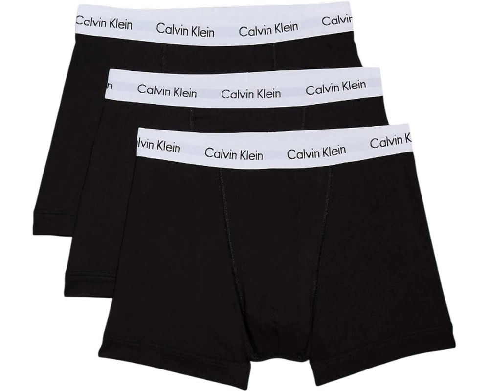 Calvin Klein Wäsche Unterhosen 3P Trunk Schwarz, L