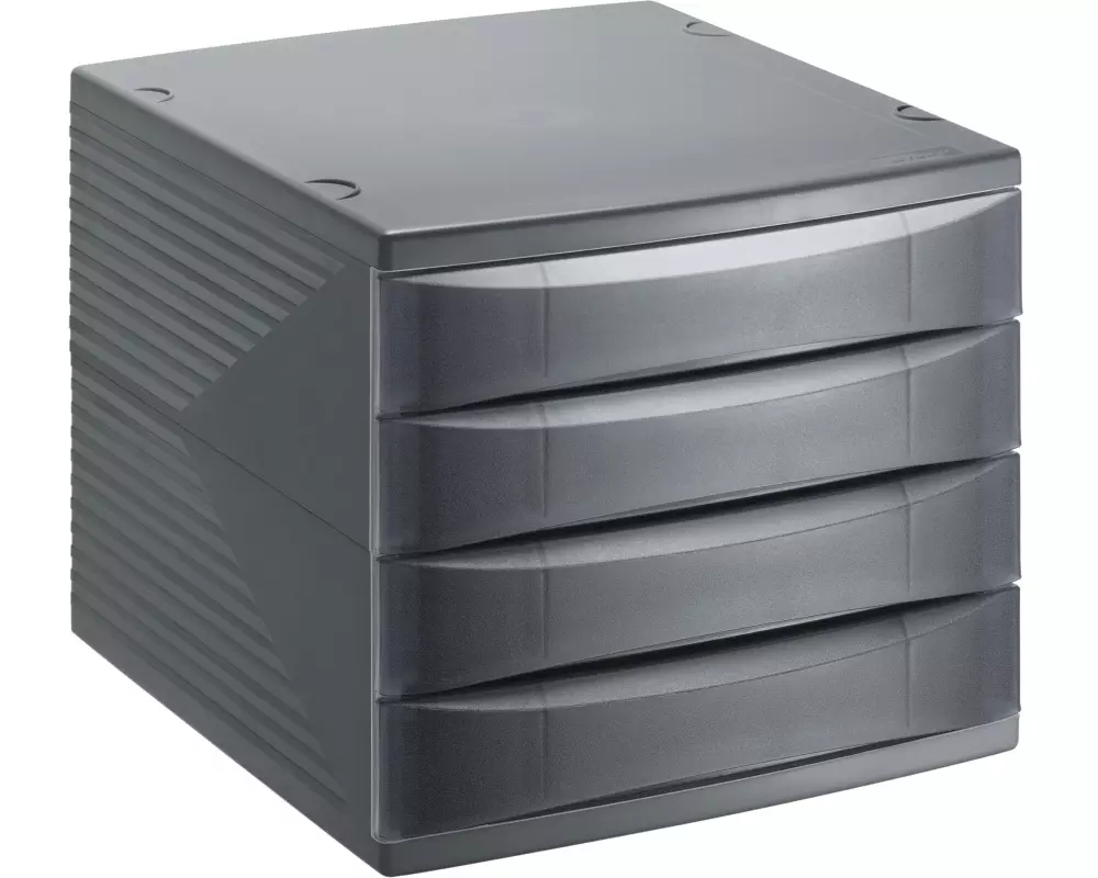 Rotho Schubladenbox Quadra 4 Grau