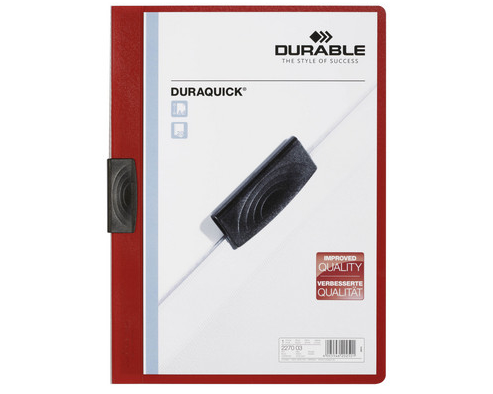 DURABLE Klemmhefter DURAQUICK A4 227003 rot