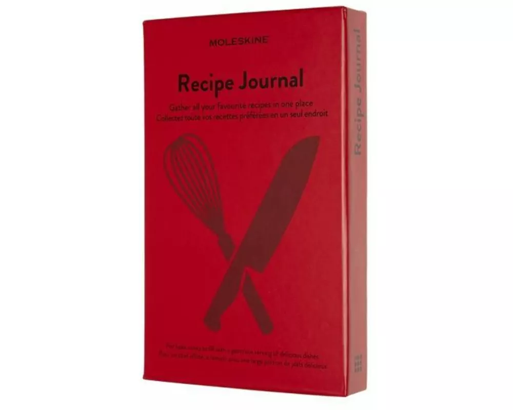 Moleskine Passion Journal L/A5, Recipe, Hard Cover, Red