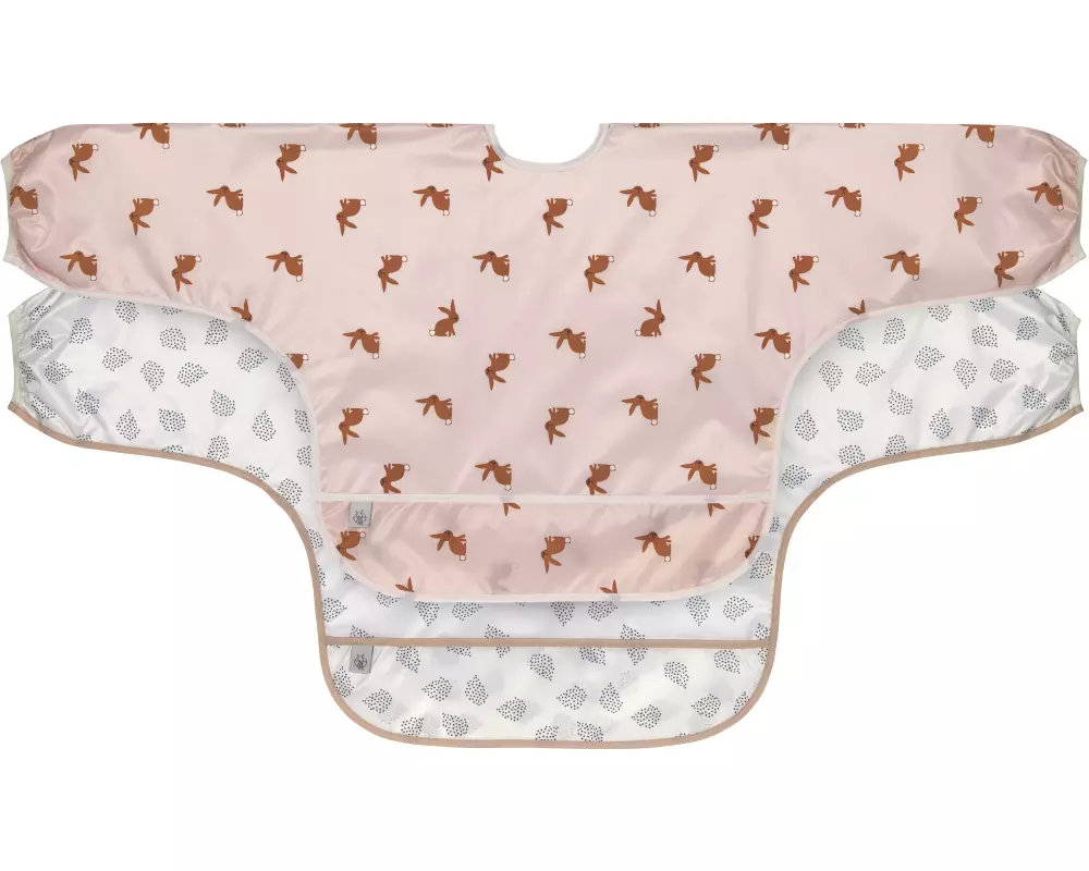 Lässig Ärmel-Lätzchen Little Forest Rabbit 2er Set 80 x 36 cm