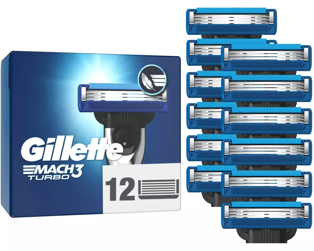 Gillette Rasierklingen Mach3 Turbo 12 Stück
