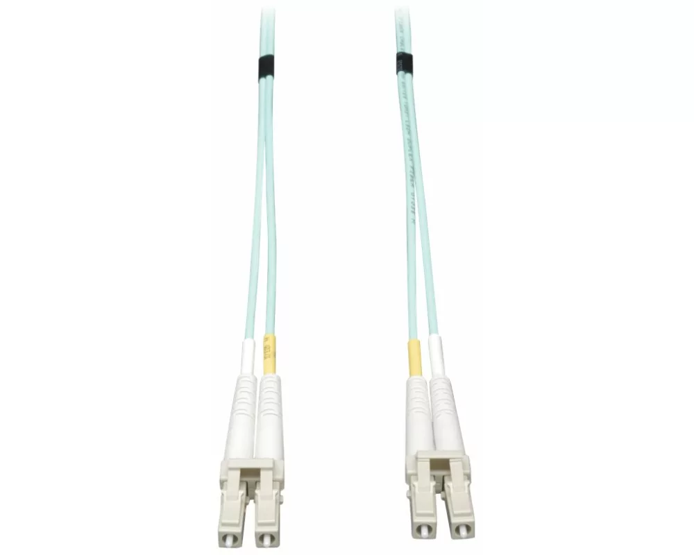 EATON TRIPPLITE 10Gb, Duplex, Multimode, 50/125, OM3, LSZH, Fiber Patch Cable, LC/LC, - Aqua, 15m 50ft.