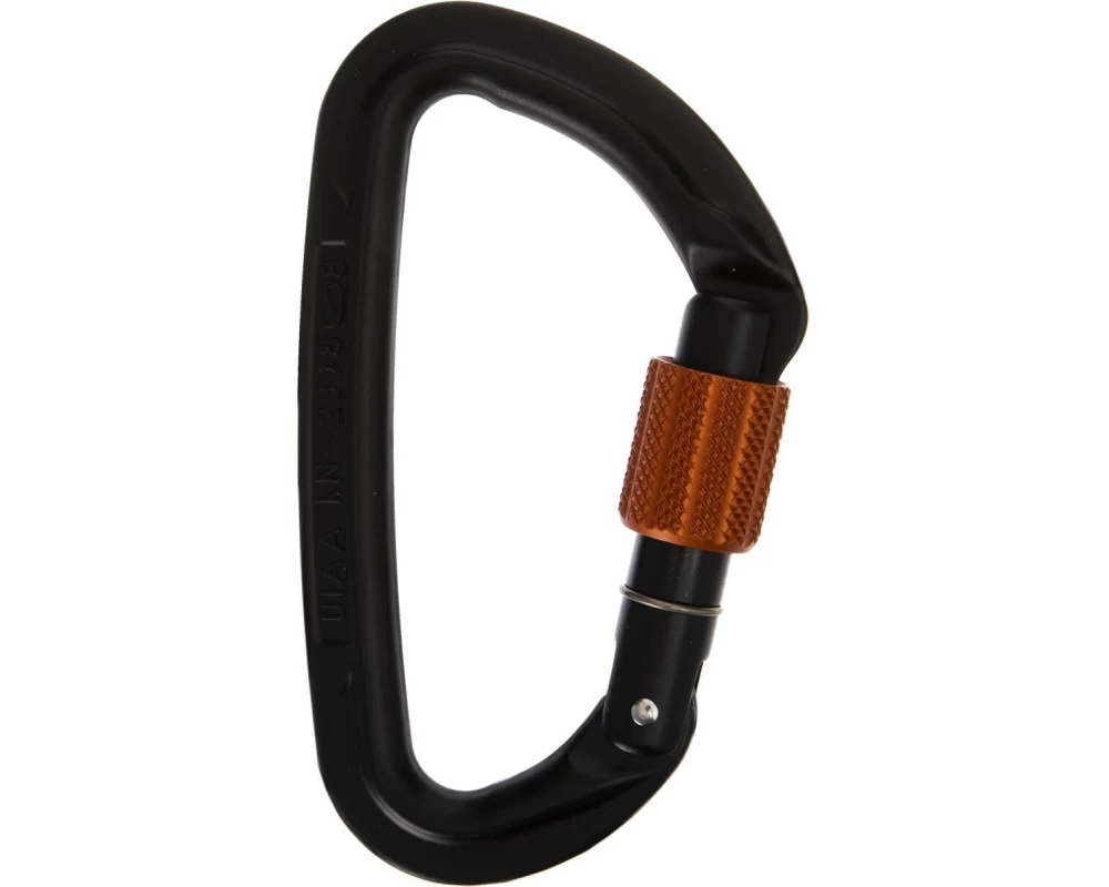 Wild Country Carabiner Session Screw Gate Schwarz/Braun