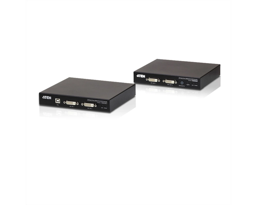 ATEN CE624 USB 2.0 DVI Dual Anzeige KVM Extender HDBaseT