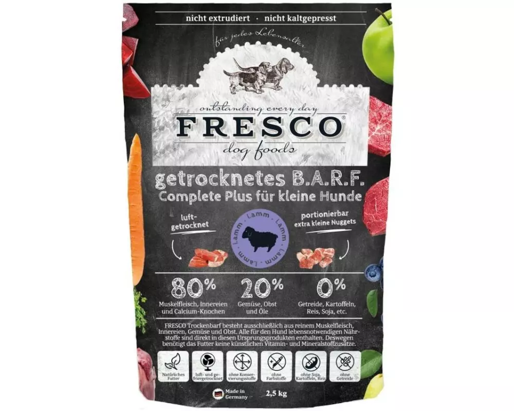 FRESCO Trockenfutter Complete Plus Mini Lamm, 2.5 kg