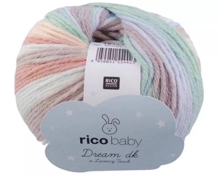Rico Design Wolle Baby Dream dk 50 g, Beige; Grün
