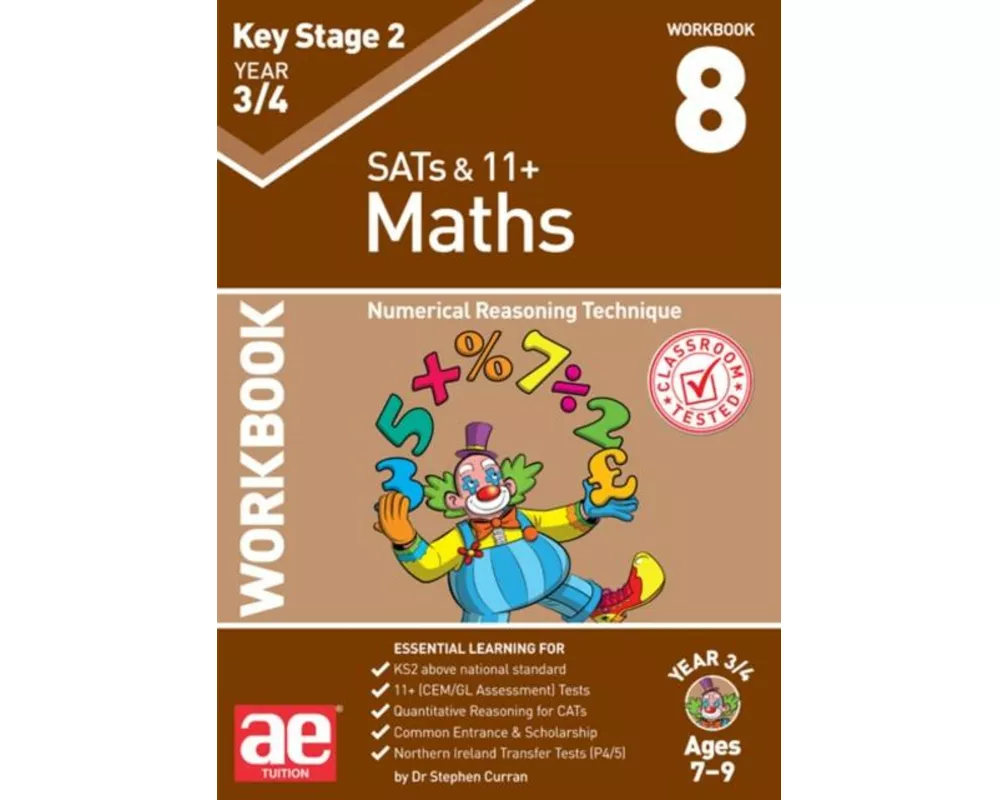 KS2 Maths Year 3/4 Workbook 8