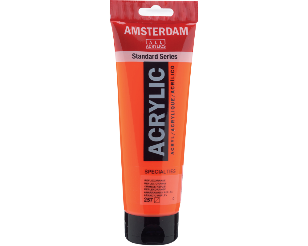 AMSTERDAM Acrylfarbe 250ml 17122570 reflexorange 257