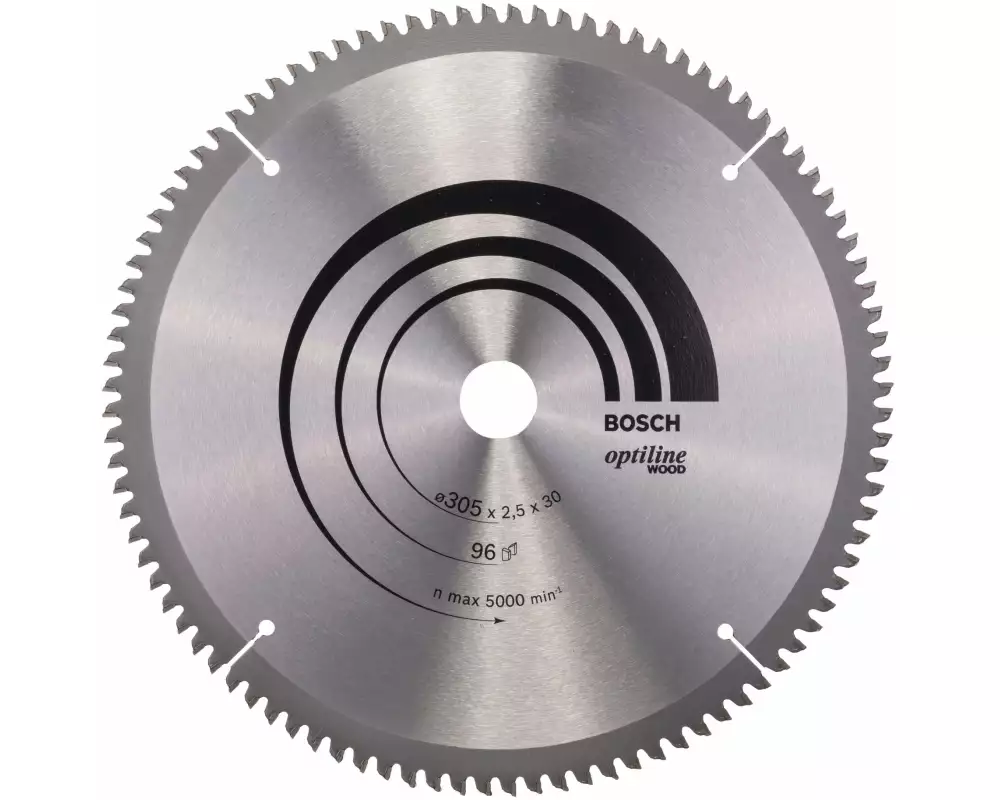 Bosch Professional Kreissägeblatt Optiline Wood, 305 x 30 x 2.5 mm, Z 96