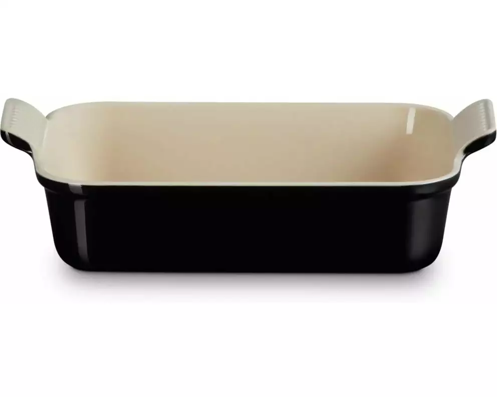 Le Creuset Auflaufform Tradition, 26 cm Eckig, Schwarz