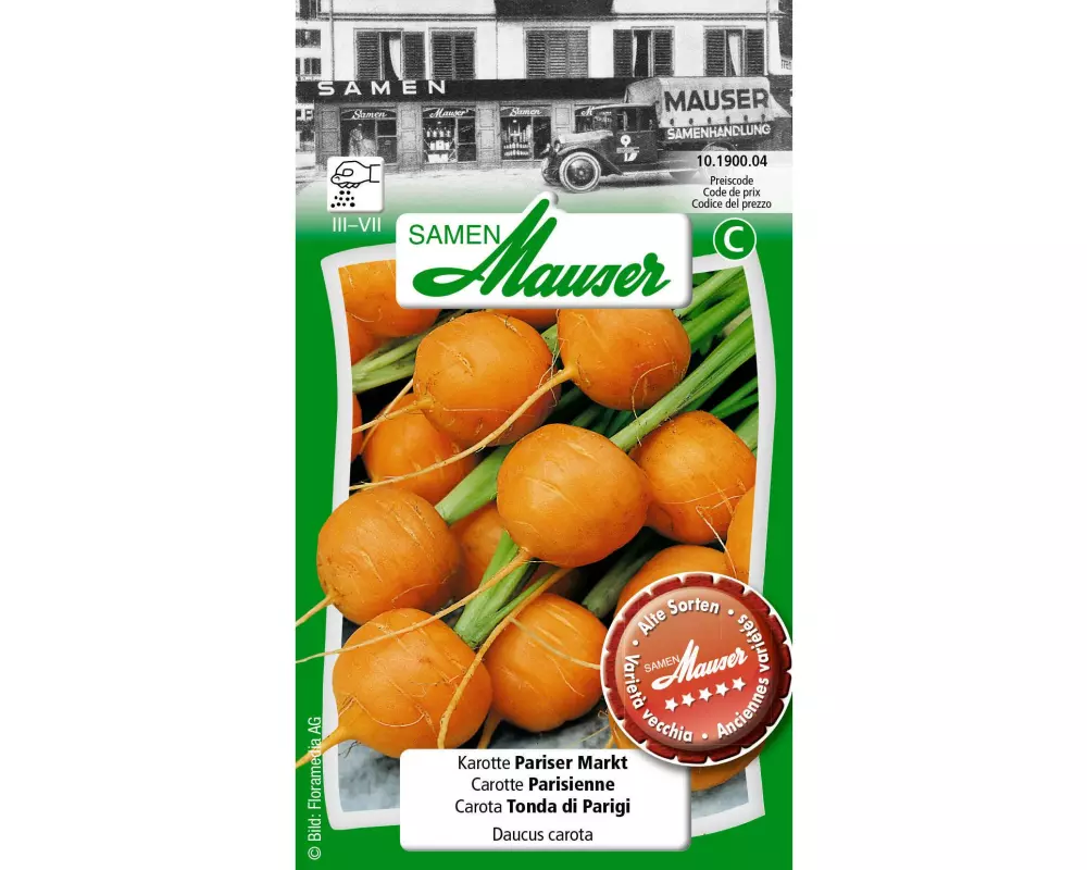 Samen Mauser Samen Urban Gardening Alte Sorte Karotte Pariser Markt