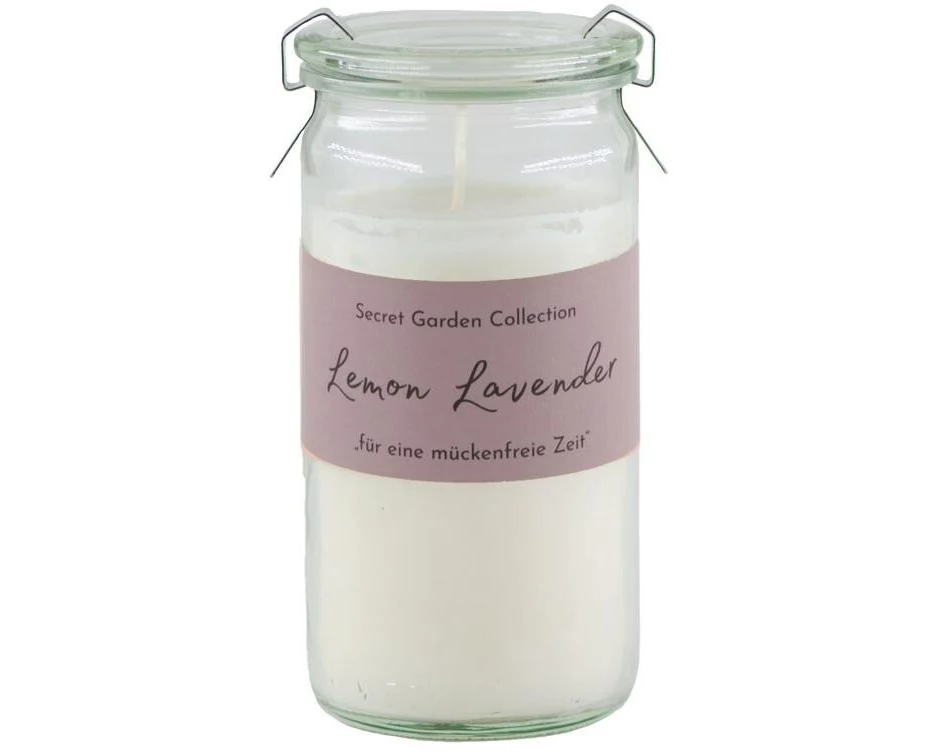 Schulthess Kerzen Gartenkerze Sceret Garden Lemon Lavender 6 cm x 13 cm