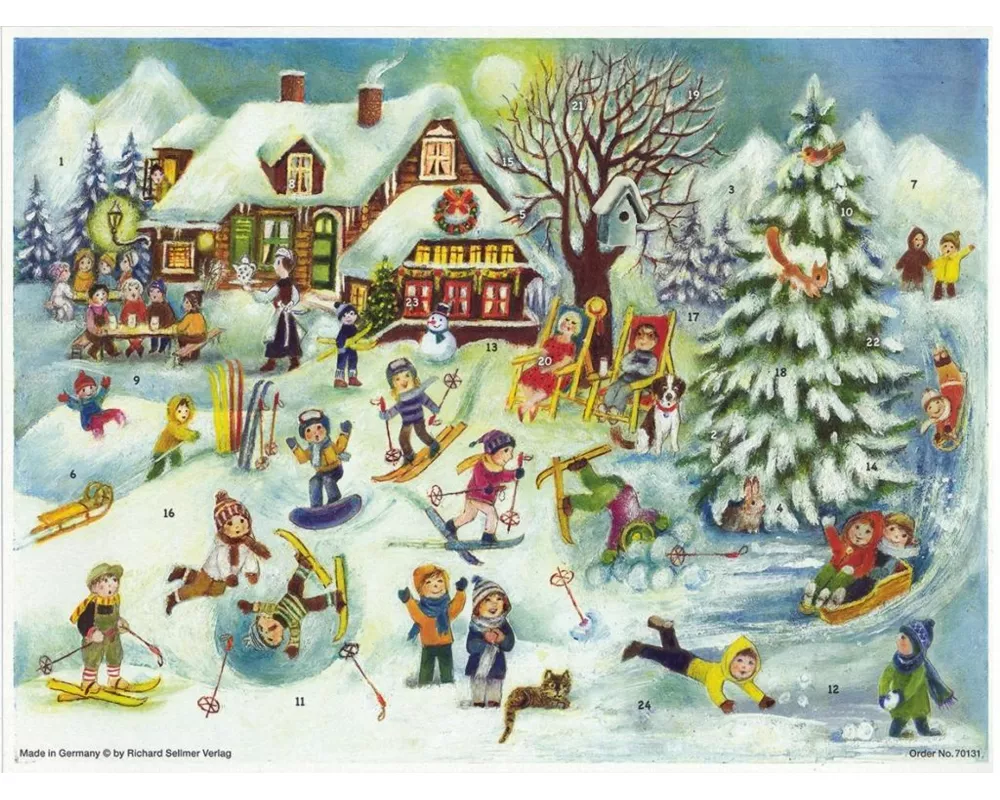 Adventskalender "Skihütte"