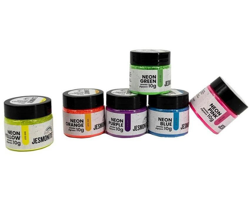 Jesmonite Farbpigmente Neon Pulver Set 6 x 10 g
