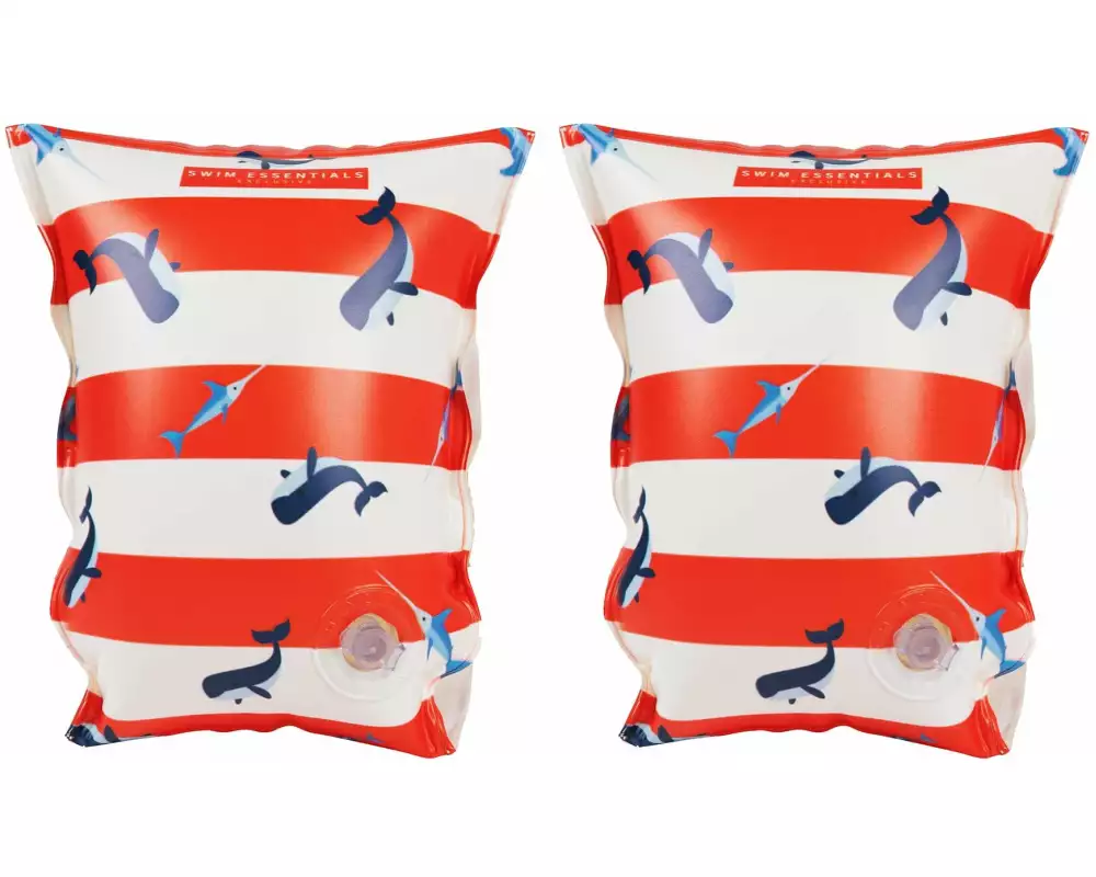 Swim Essentials Schwimmflügel 2-6 Jahre Whale Red/White