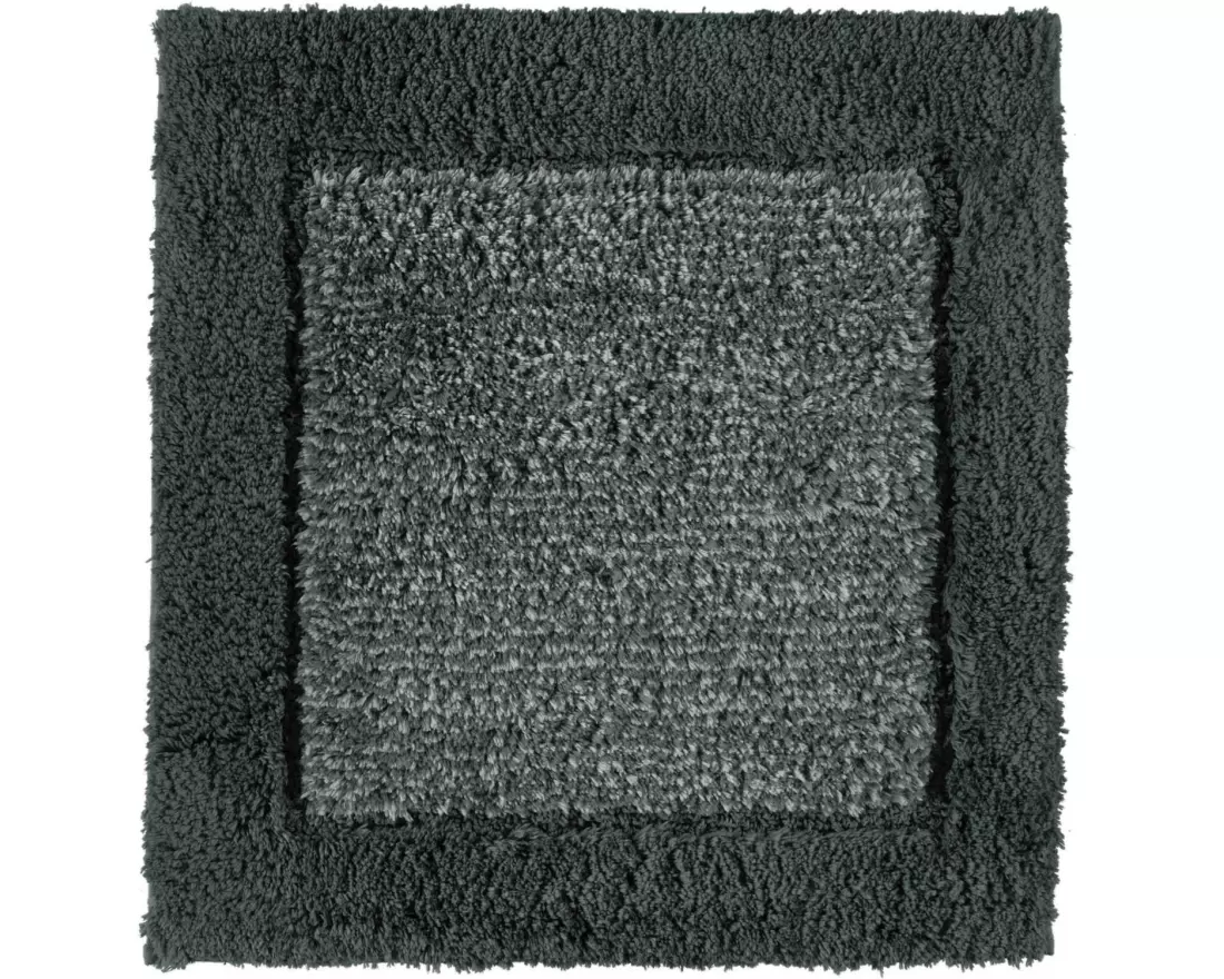Cawö Badteppich Two-Tone 60 x 60 cm, Dunkelgrau
