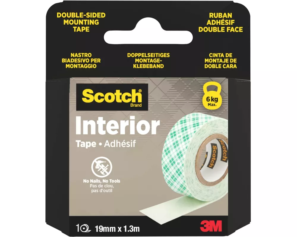 3M Montageband 19 mm x 1.3 m, Grün/Weiss