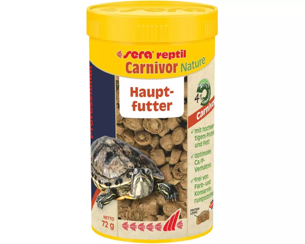 sera Hauptfutter reptil Prof. Carnivor Nature, 250 ml, 72g
