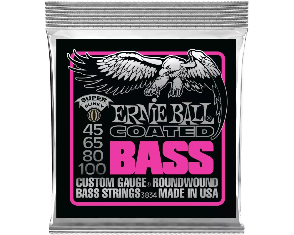 Ernie Ball Basssaiten 3834 Slinky Coated Bass – Super 45-100