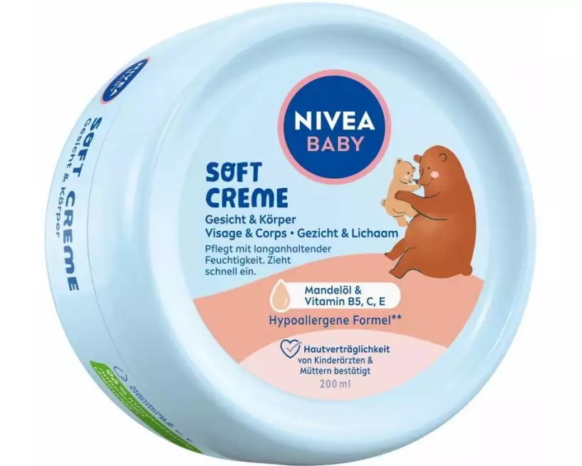 NIVEA BABY Soft Creme Gesicht & Körper 200 ml