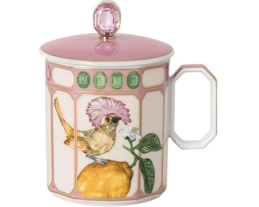 Rosenthal Kaffeebecher Flycatcher 390 ml, 1 Stück, Gold/Rosa