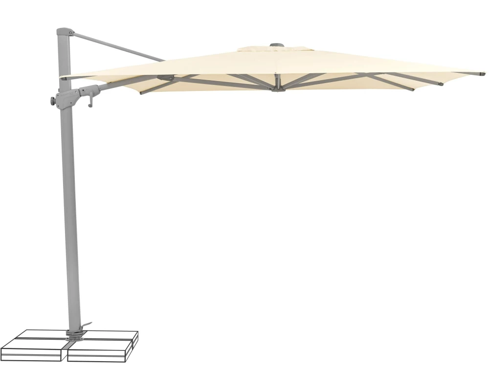 Suncomfort by Glatz Sonnenschirm Varioflex Ecru