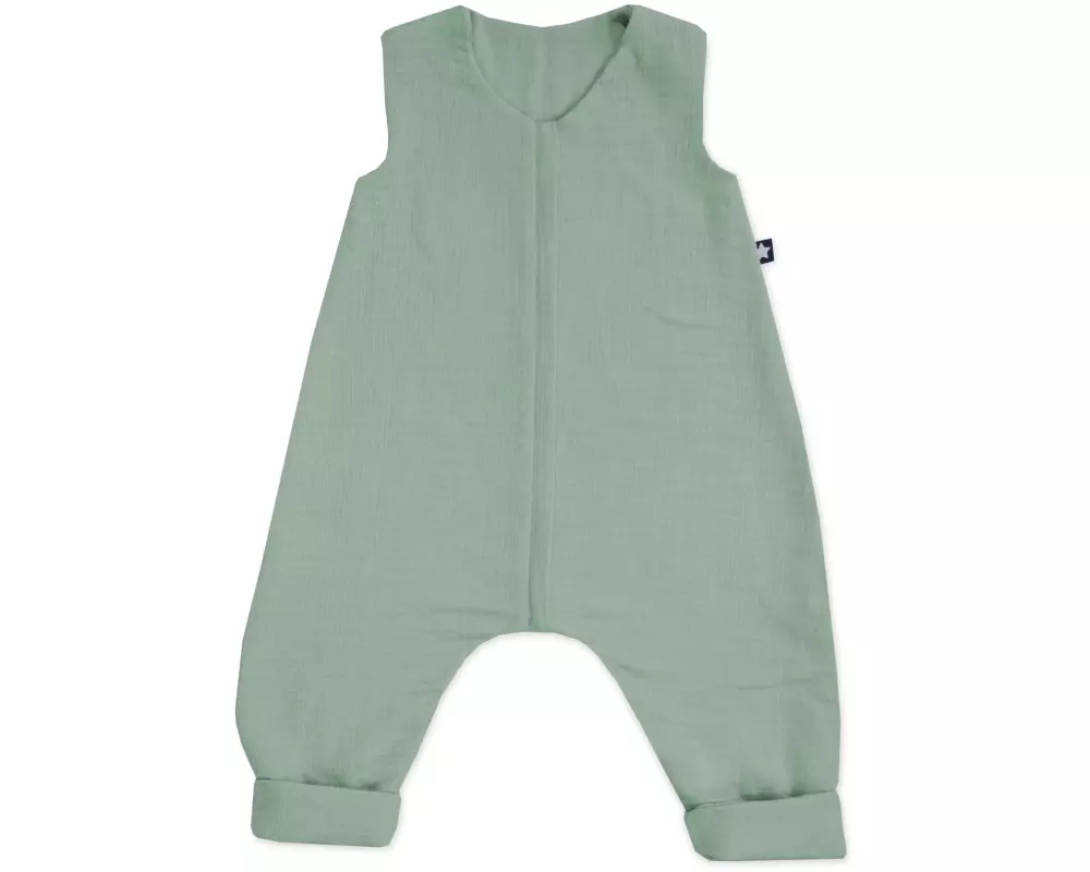 Julius Zöllner Baby-Sommerschlafsack Jumper Musselin Grün 92 cm