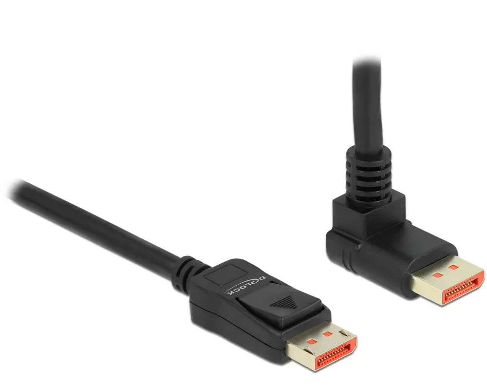 Delock Kabel Oben gewinkelt DisplayPort - DisplayPort, 2 m