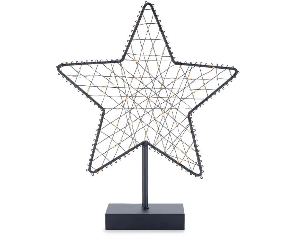 STT LED-Figur Gamma Standing Star Schwarz
