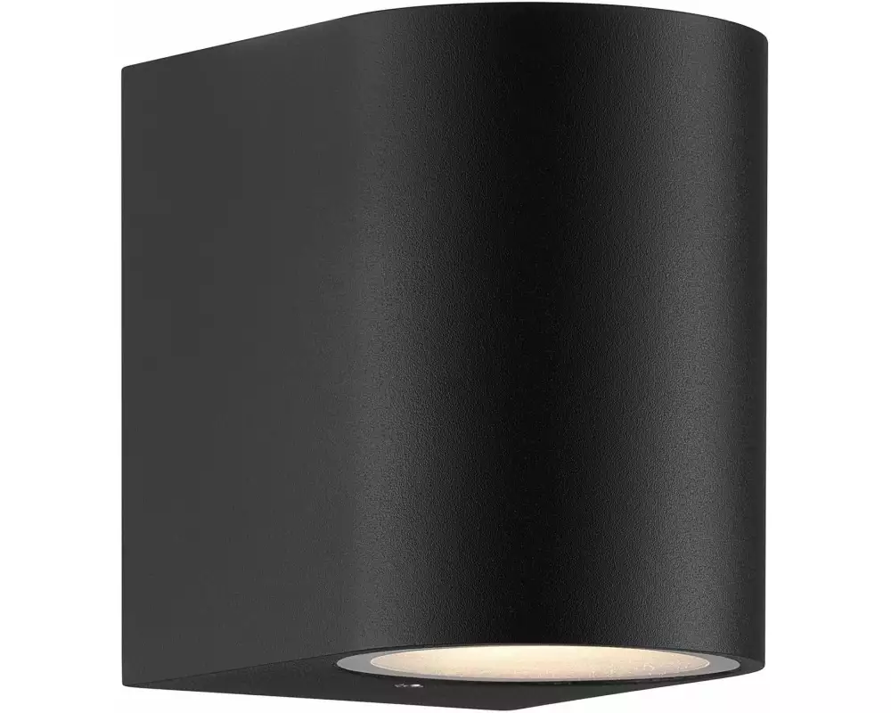 Nordlux Wandleuchte Dion Single GU10, 25W, IP44, Schwarz