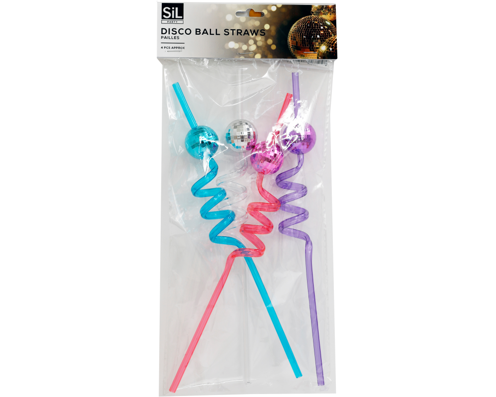 ROOST Trinkhalme 27cm PT0261A Disco 4 Stück