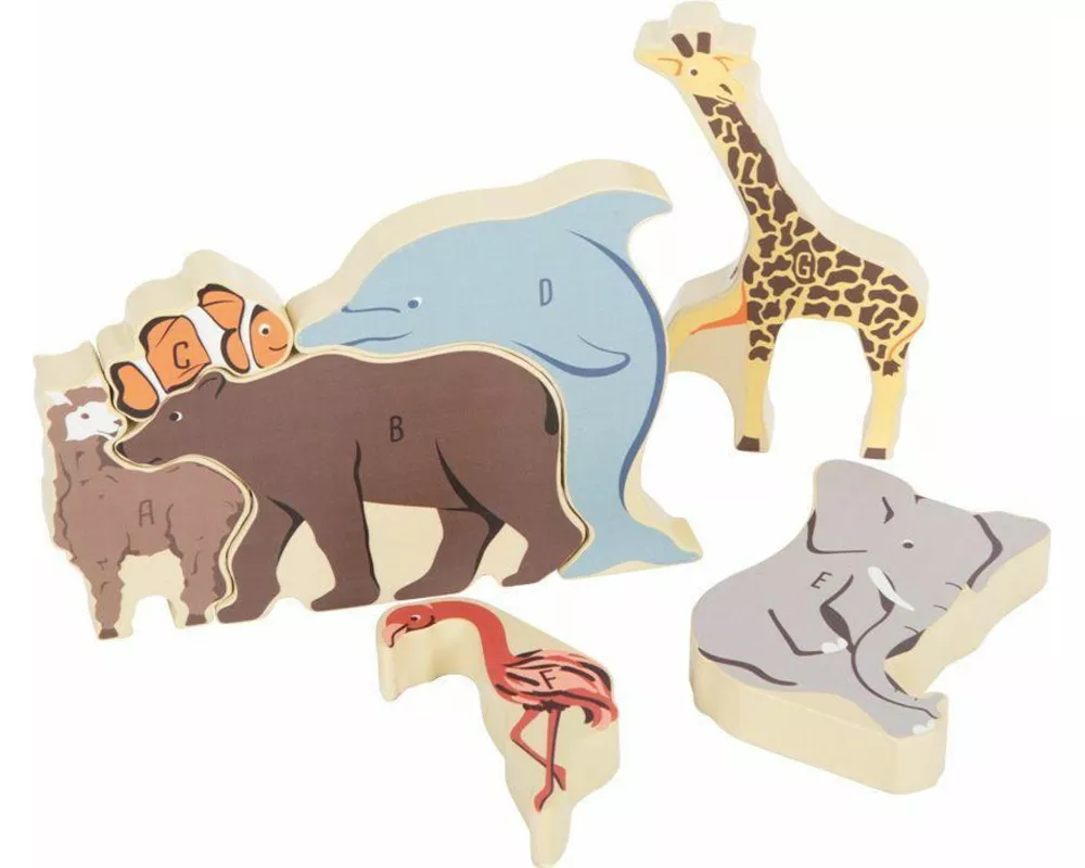 Buchstabenpuzzle Tiere