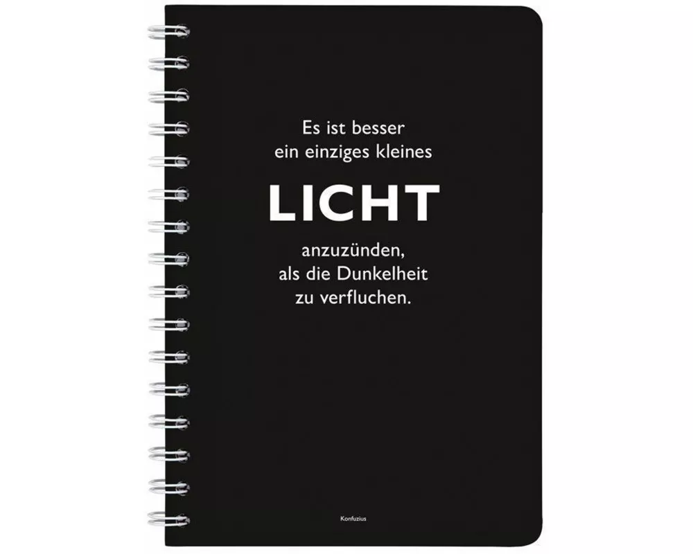 Ringbuch A5 Konfuzius Licht