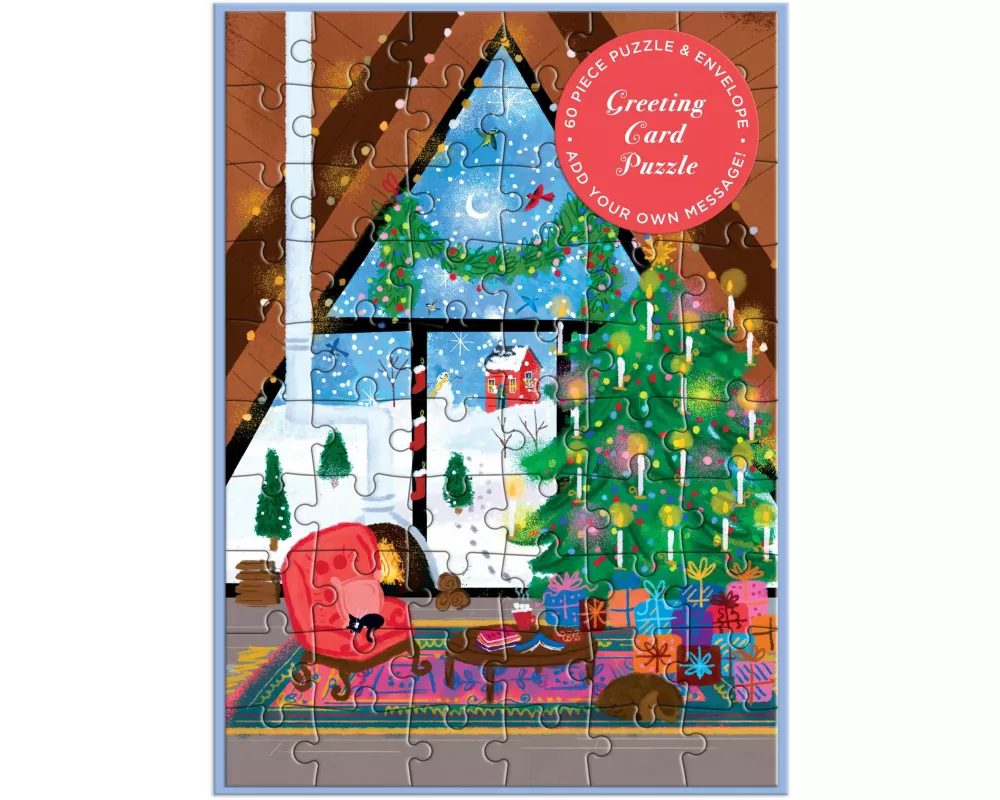 Joy Laforme Cozy Cabin Greeting Card Puzzle