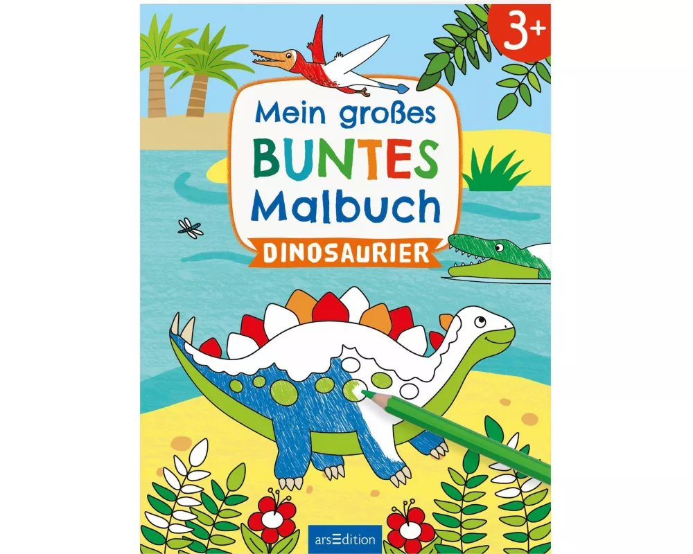 Mein großes buntes Malbuch – Dinosaurier