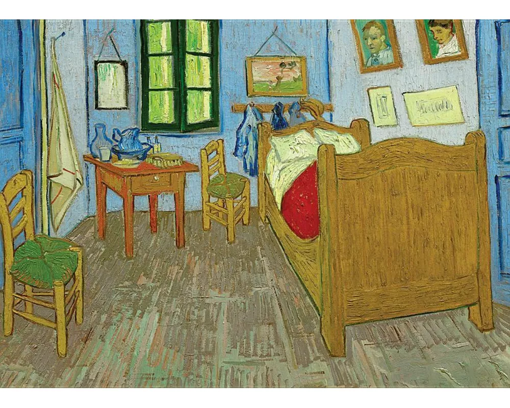 Puzzle 1000 Teile - van Gogh V: Bedroom in Arles by Van Gogh