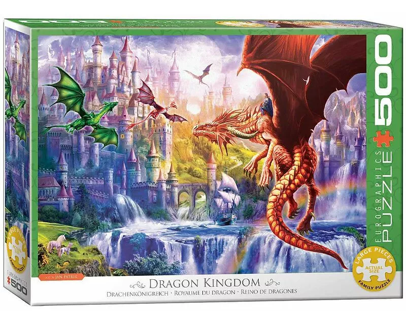 Family Puzzle 500 Teile - Oversize - Dragon Kingdom