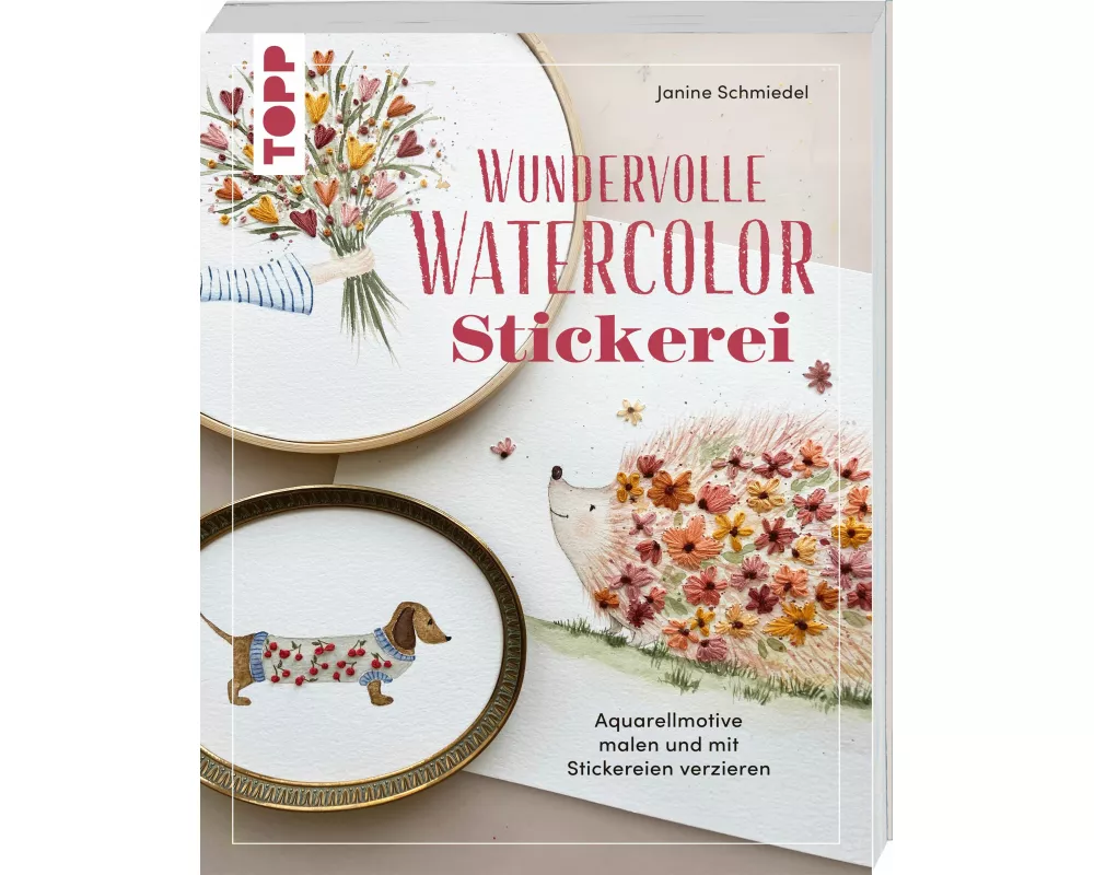 Wundervolle Watercolor Stickerei