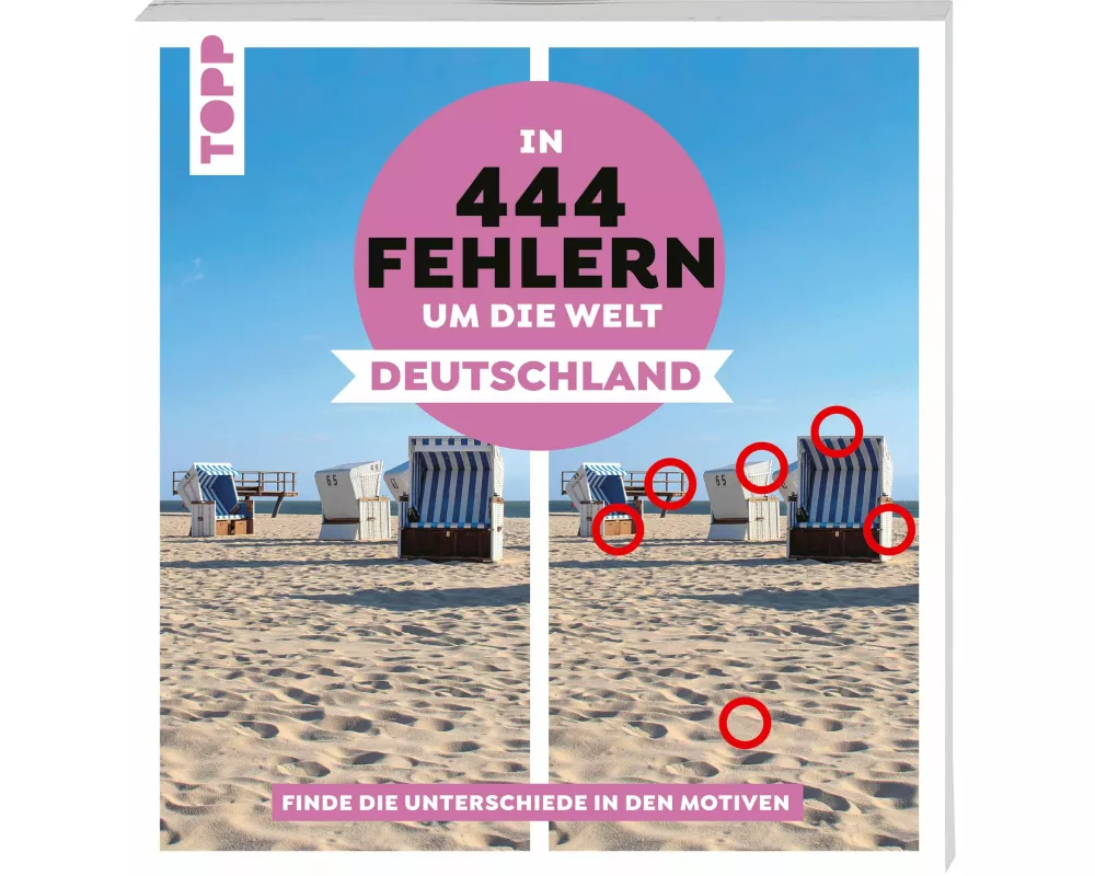 In 444 Fehlern um die Welt – Deutschland. Finde die Unterschiede in den schönsten Motiven Deutschlands