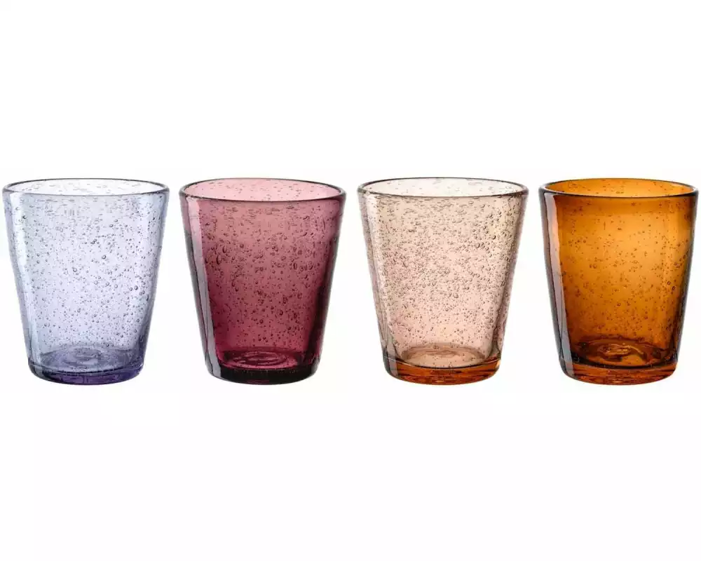 Leonardo Trinkglas Burano 330 ml, 4 Stück, Mehrfarbig