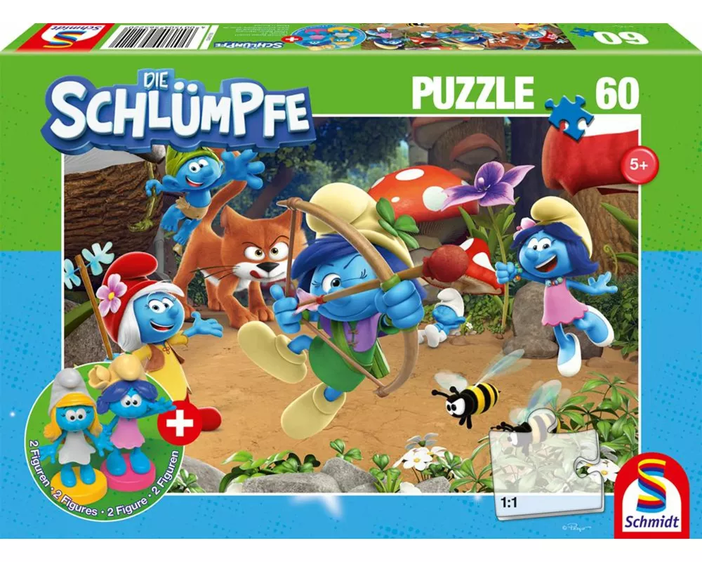 Azrael in Schlumpfhausen, 60 Teile, mit Add-on (2 Figuren)