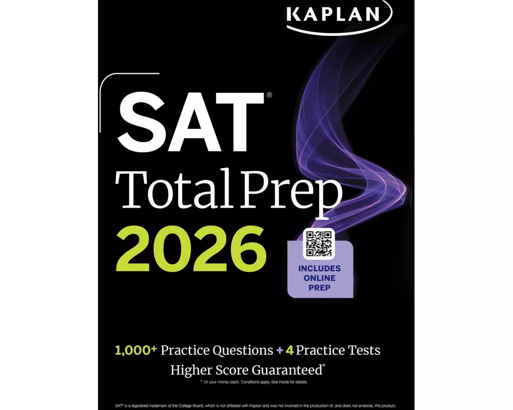 SAT Total Prep 2026: Includes 4 Full Length Practice Tests, 1,100+ Practice Questions + 1 Year Access to Online Quizzes and Video Lessons and Tutorial
